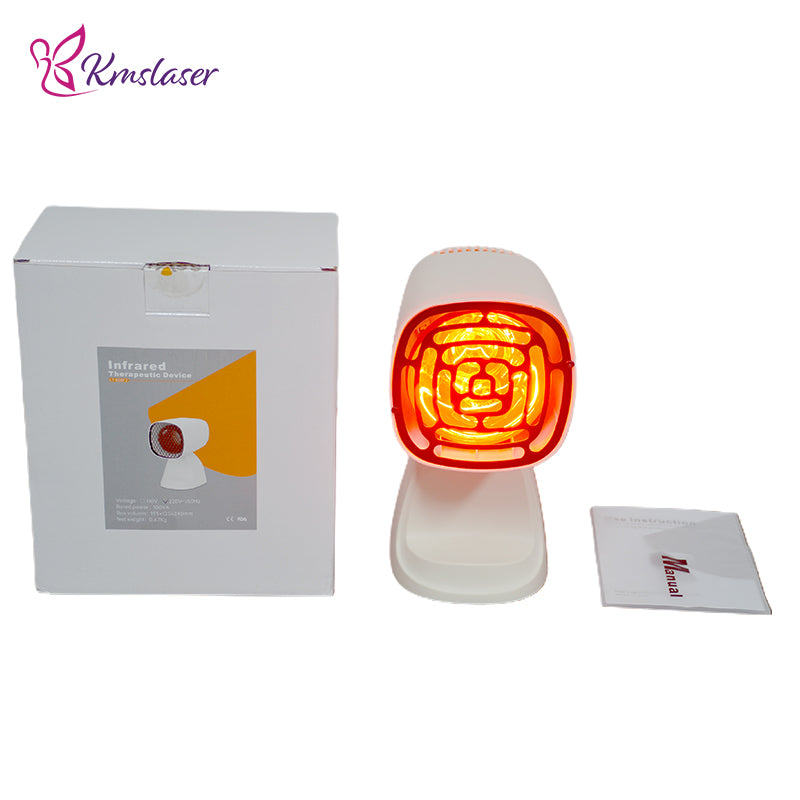 KMSLASER Desk small heat red light therapeutic joint pain relief far infrared lamp therapy Physiotherapy device