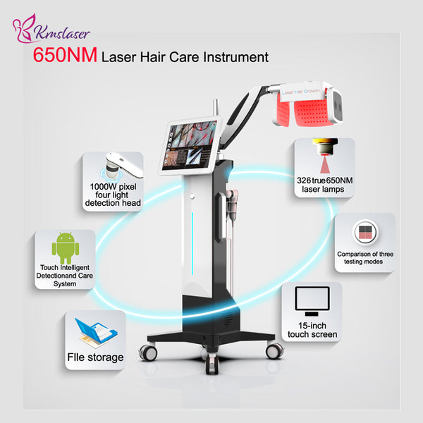 KMSLASER Multimedia hair detection laser hair growth device