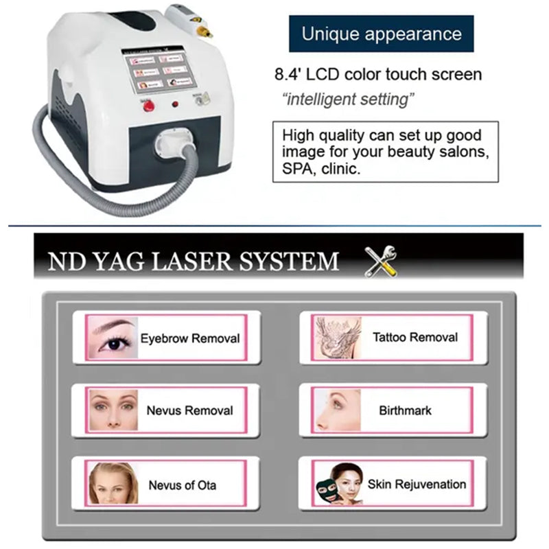 Q switch nd yag laser rejuvenation tattoo removal pigmentation removal laser machine