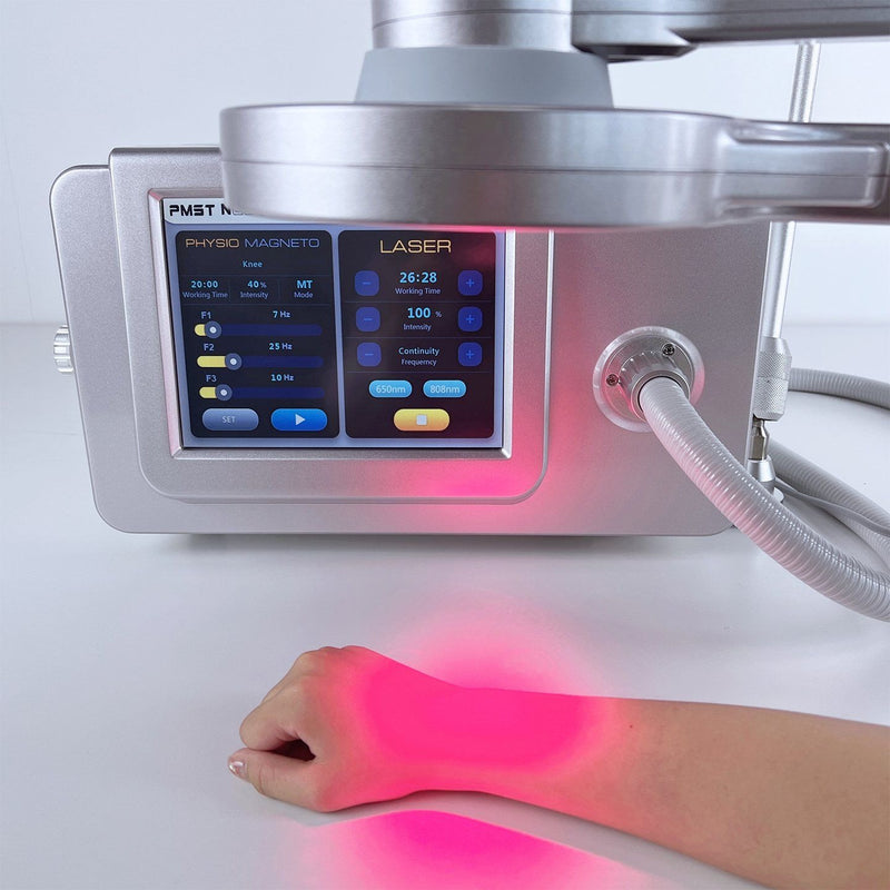 KMSLASER Fisioterapia Magntic Infrarroja Magnetotherapy Magnetoterapia Machine Bracelet Magnet Ultrasonic Equipo De Magneto PMST Pemf Low Level Laser Therapy with Magnetic Field