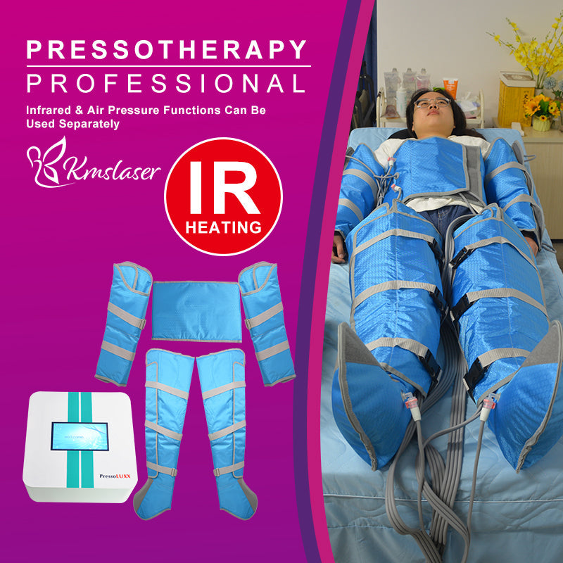 Máquina de terapia infrarroja con traje de presión de aire y drenaje linfático Pressluxx de KMSLASER