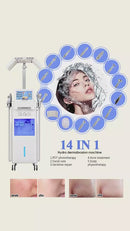 14 in 1 Oxygen Hydra Dermabrasion Machine Face Body Beauty Equipment for Skin Rejuvenation
