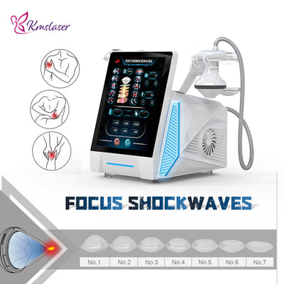 KMSLASER A63 Focused Shockwave Therapy Device – High-Precision Pain Relief for Muscle & Tendon Treatment