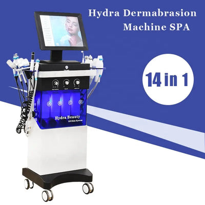 Beauty Salon Equipment Skin Wrinkle Remover Hydra Diamond Dermabrasion Jet Peel Machine Oxygen 14 In 1 Hydro Facial Machine SPA890