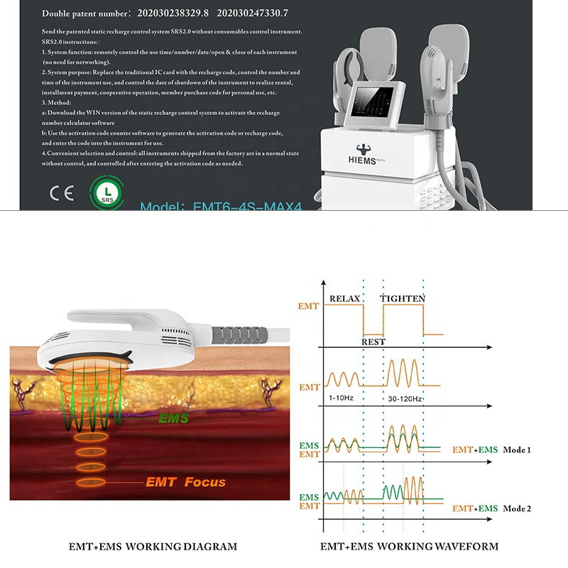 4in1 NEWO ems slim RF scuplt muscle stimulationmachine