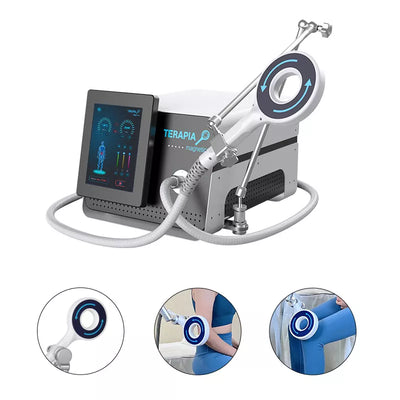 MS-35 PRO 6T PEMF Magnetotherapy Machine – Front View with U-Shape Coil Handle & 3 Round Treatment Probes | KMSLASER
