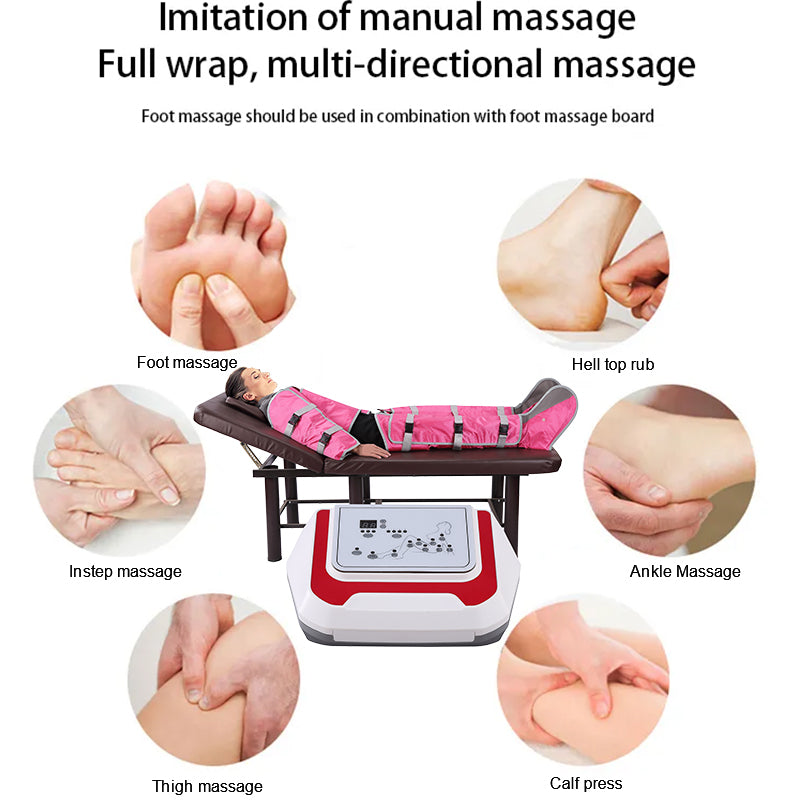 Pressotherapy Massager Air Pressure Body Massage Slimming Machine Lymphatic Detox Pressing Machine Weight Loss
