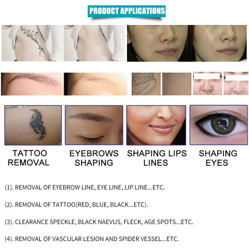 Q-Switch ND Yag Laser Tattoo Removal Machine Birthmark Pigment Freckle Remove US