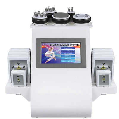 Salon Use 6 IN 1 Cvitation RF Machine Laser Vacuum Radio Frequency Face Lifting Body Sculpting Beauty Equipment LP04