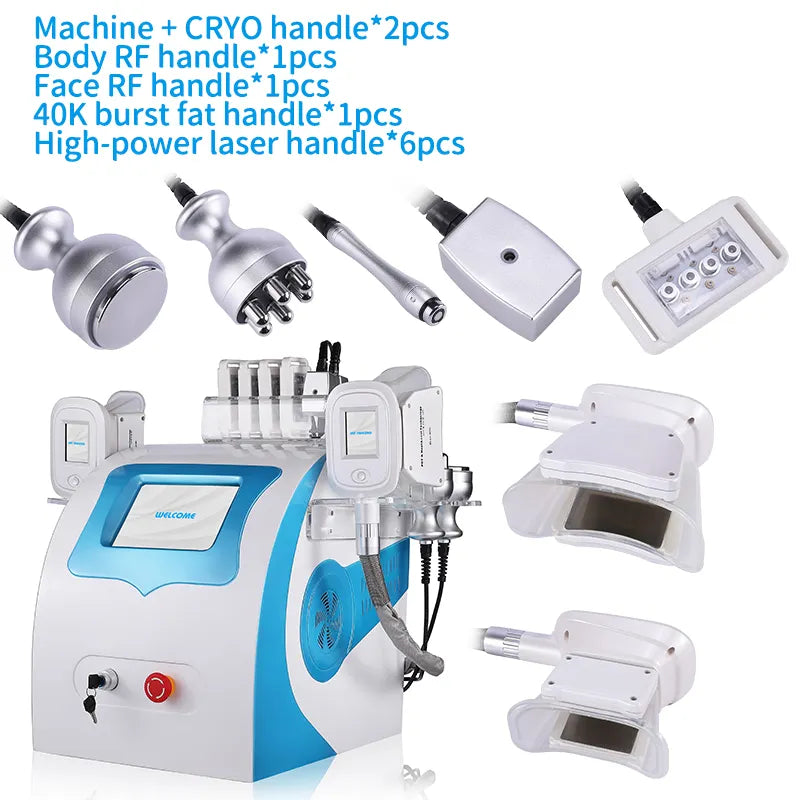 Hyperboost Cryo 6-in-1 360 Cryolipolysis Cavitation RF Lipo Laser Slimming Machine ...