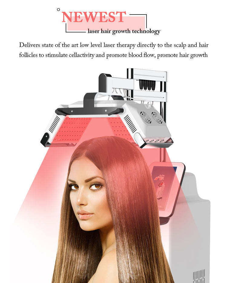Diode laser hair loss treatment hair regeneration laser hair growth machine