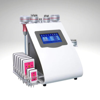 9-in-1 Multifunction Lipo Laser Cavitation RF Microcurrent Beauty Machine – Full System View | KMSLASER