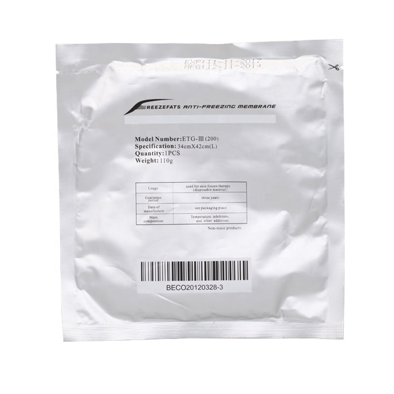 50 pcs 2021 high quality 110 grams (34*42) freezefats cryolipolysis cryo antifreeze membrane