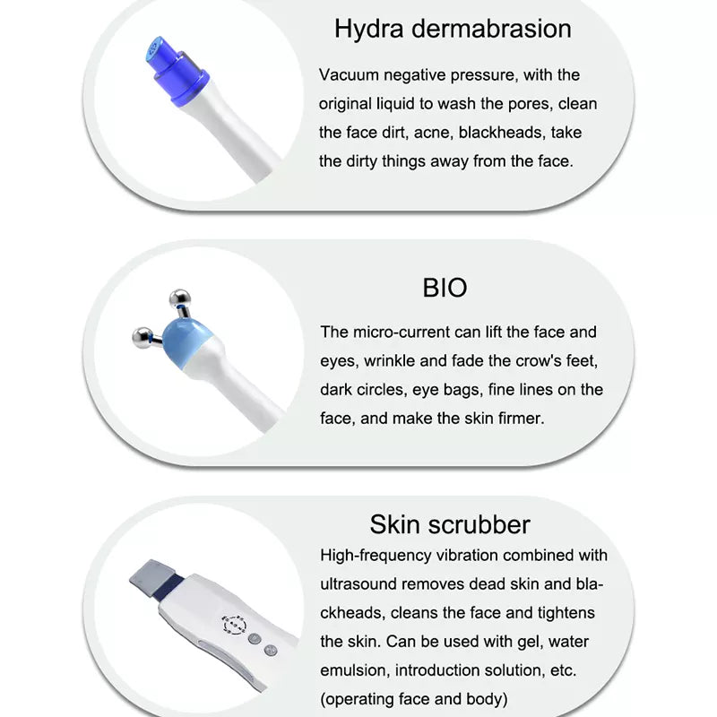 Hydro Skin Care Multifunctional Device Hydra Oxyge Facial Diamond Microdermabrasion Dermabrasion Machine Spa Skin Rejuvenation