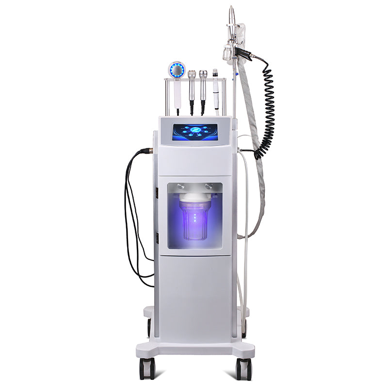 Hydra microdermabrasion handle ultrasonic probe rf probe cold and hot hammer jet peel oxygen injection handle machine