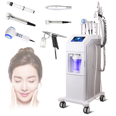 Hydra Microdermabrasion Handle Ultrasonic Probe RF Probe Cold And Hot Hammer Jet Peel Oxygen Injection Handle Machine OL-168