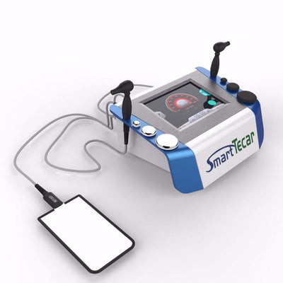 SmartTecar RET-01 CET RF Therapy Machine with CET RET Handles and Electrode Plate