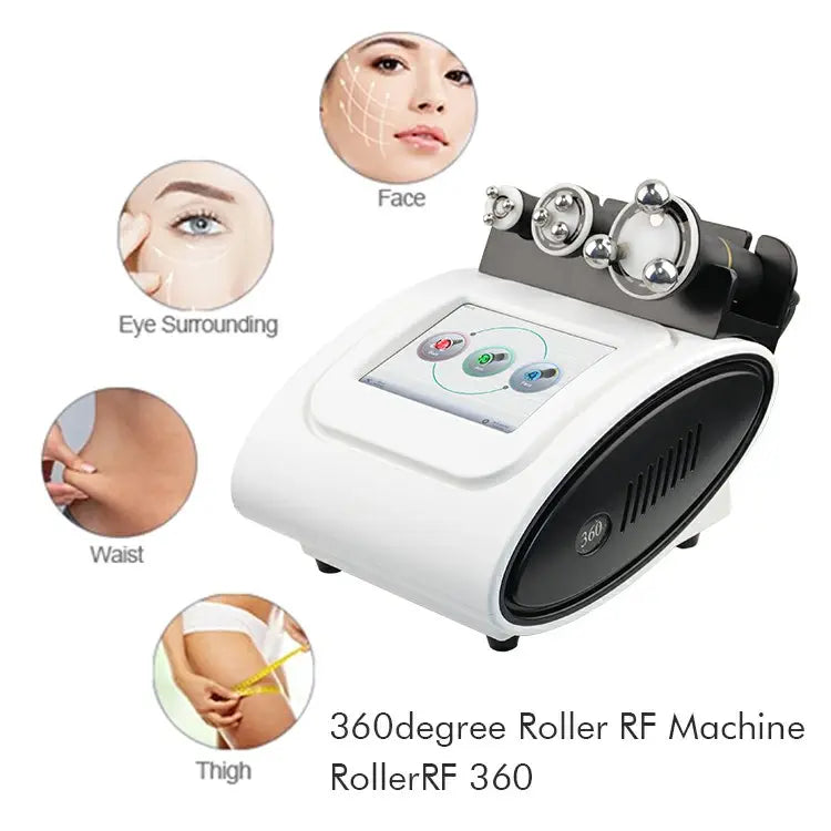 New technology rotation roller rf 360 machine for body slimming wrinkle removal with LED light