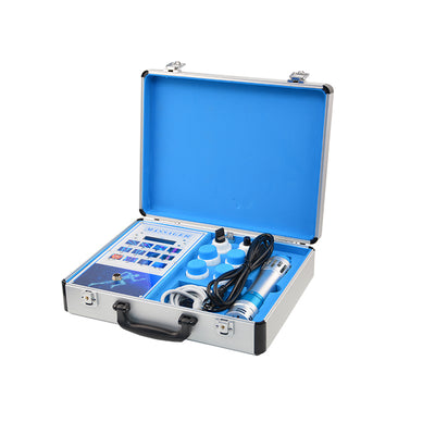 SW15 Electromagnetic Shockwave Therapy Machine – Portable Carrying Case with Host Unit, 7 Treatment Heads & Full Accessories | KMSLASER