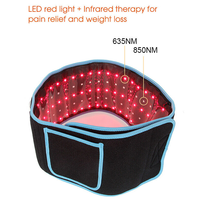 2IN1 Red LED Light Therapy Waist Wrap Belt Pain Relief Laser Slimming